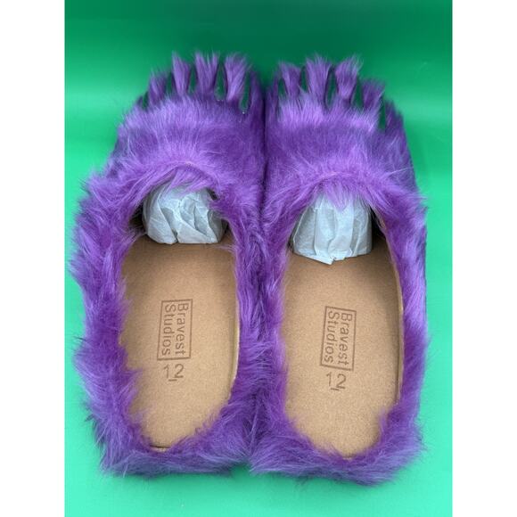 Bravest Studios Bear Claw Mules Purple Size 12 Brand New In Box - Picture 4 of 5